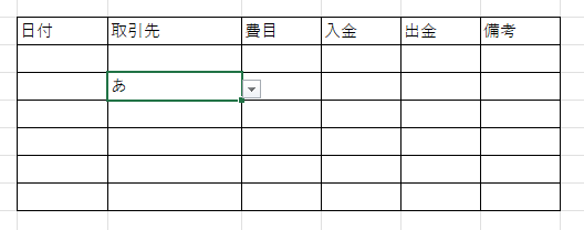 リストにない文字も入力出来た