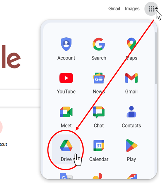 Drive app button