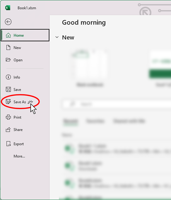 Click "Save As.