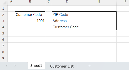 Display Sheet