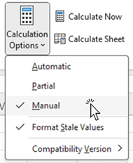 Manual switching screen