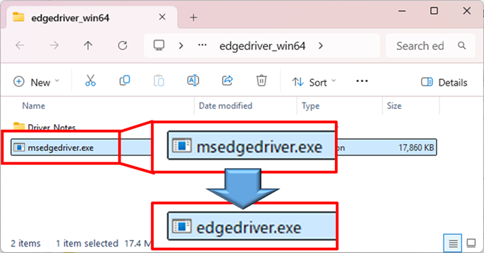 Rename EdgeDriver