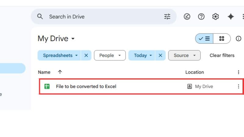 How to check the spreadsheet